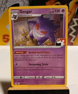 Gengar 066/196 Prize Pack Series Pokemon Play! Stamp Promo LP-NM Condition a - Image 1