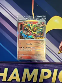 1 x Surging Sparks Staff Promo Pack (4 Cards) Pokemon - Sealed - Image 1