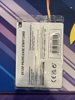 1 x Surging Sparks Staff Promo Pack (4 Cards) Pokemon - Sealed - Image 3