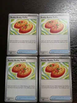 4x Buddy-Buddy Poffin - Various Sets - Pokemon TCG Playset - Image 1