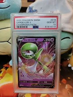 2020 Pokemon Sword and Shield Champion's Path Gardevoir V #16 PSA 10 - Image 1