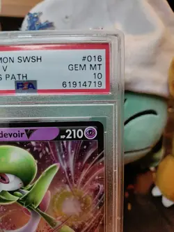 2020 Pokemon Sword and Shield Champion's Path Gardevoir V #16 PSA 10 - Image 3