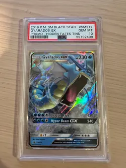 Pokemon 2019 SM Black Star Promo Gyarados GX #SM212 PSA 10 Gem Mint Hidden Fates - Image 1