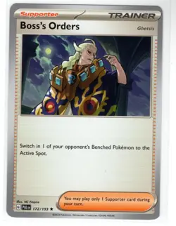 Pokemon Paldea Evolved NON Holo Rare Boss's Orders 172/193 - DECK EXCLUSIVE - Image 1