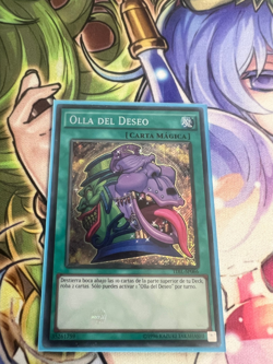 POT OF DESIRES SPANISH SECRET RARE TDIL-EN066 SP066 LIGHT PLAY YUGIOH - Image 1