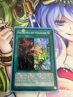 PANTHEISM OF THE MONARCHS GERMAN SUPER RARE SR01-EN023 DE023 LIGHT PLAY YUGIOH - Image 1