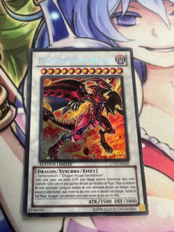 RED NOVA DRAGON SECRET RARE FRENCH CT07-EN005 FR005 LIGHT PLAY YUGIOH - Image 1