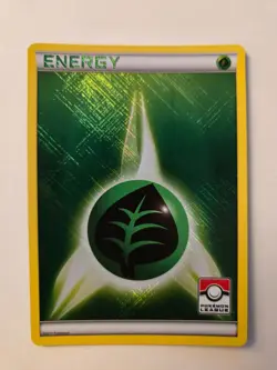 2011 Pokemon League Cross Hatch Holo Grass Energy Pokemon Card - Image 1