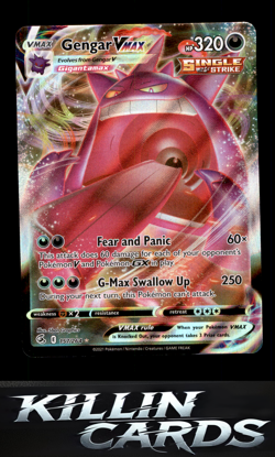 Gengar VMAX 157/264 Ultra Rare SWSH08: Fusion Strike Pokemon Card NM - Image 1