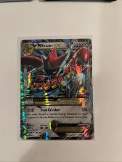 Pokemon TCG Card Mega M Scizor EX holo 77/122 2016 Ultra Rare BREAKpoint - Image 1