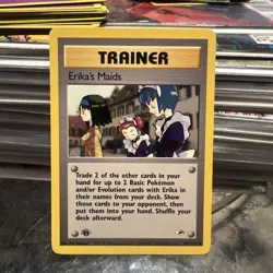 Pokemon TCG Erika's Maids 109/132 1st Edition Gym Heroes Card NM Condition WOTC - Image 1