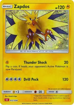 Zapdos (CLC) 012 - Trading Card Game Classic (CL) - N/M Pokemon - Image 1