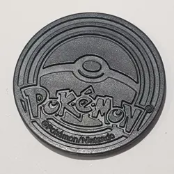 Vintage Pokemon Trading Card Game TCG Elements Green HOLO✨Plastic Coin Excellent - Image 2