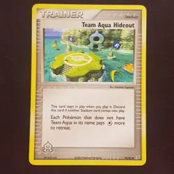 Team Aqua Hideout 78/95💎NEAR MINT💎EX Team Magma vs Team Aqua Pokemon Card TCG - Image 1
