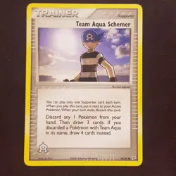 Team Aqua Schemer 69/95✨EXCELLENT✨EX Team Magma vs Team Aqua Pokemon Card TCG - Image 1