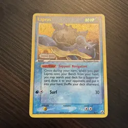 Pokemon TCG Lapras EX Legend Maker Stamped Reverse Holo Card 8/92 NM - Image 1