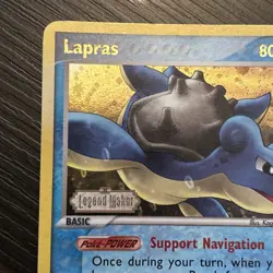 Pokemon TCG Lapras EX Legend Maker Stamped Reverse Holo Card 8/92 NM - Image 4