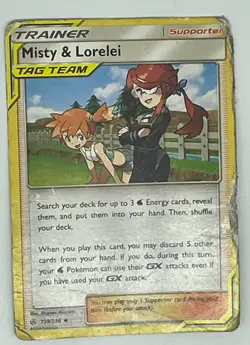 Pokemon Card Cosmic Eclipse Misty & Lorelei 199/236 - Image 2