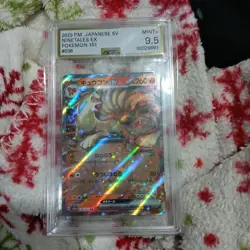 CGC Graded 9.5 Mint+ Ninetales ex 038/165 Pokemon Card 151 Pokemon Card SV2a - Image 1