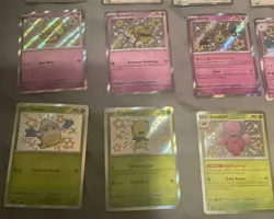 42 Card Baby Pokemon Lot Paldean Fates - NM - Raichu, Scizor, Scyther, Pidgey. - Image 4
