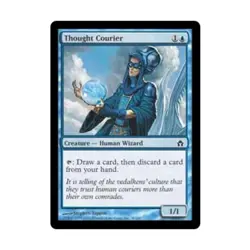 WOTC MtG Fifth Dawn Thought Courier (C) (Foil) EX - Image 1