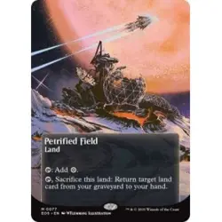 Petrified Field (077) (borderless) X4 MTG Edge Of Eternities: Stellar Sights - Image 1