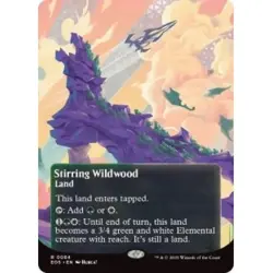 STIRRING WILDWOOD (084) (BORDERLESS) X4 Edge Of Eternities: Stellar Sights MTG - Image 1