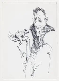 Signed Volcanic Offering Proof Sketch MP 2014 Artist Eric Velhagen MTG Magic AP! - Image 1