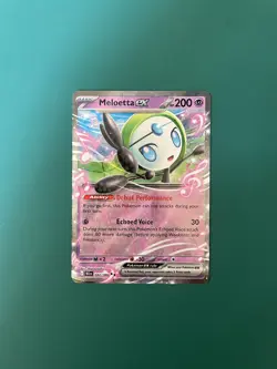 Meloetta ex 044/086 Holo Double Rare Pokemon TCG S&V Black Bolt ENG NM - Image 1
