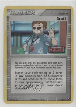Scott Reverse Foil Pokemon EX Power Keepers #81 2007 06pp - Image 1