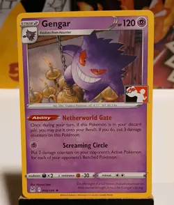 Gengar 066/196 Prize Pack Series Pokemon Play! Stamp Promo LP-NM Condition c - Image 1