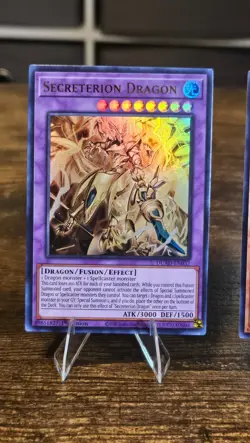 Yugioh! 1x Kaibaman the Legend DUAD-EN021 Secret Rare & Secreterion Dragon UR - Image 2