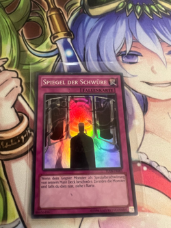 MIRROR OF OATHS GERMAN SUPER RARE TU08-EN005 DE005 LIGHT PLAY YUGIOH - Image 1