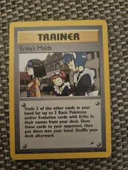 Trainer Erika's Maids Uncommon Pokemon Card Gym Heroes 109/132 - Image 1