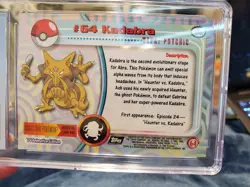Pokemon Topps Series 1 Kadabra #64 Fourth Print Rainbow Foil CGC 9 - Image 4