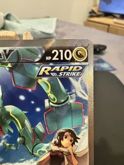 2021 Pokemon Card SWSH Evolving Skies Rayquaza V ALT ART 194/203 NM - Image 3