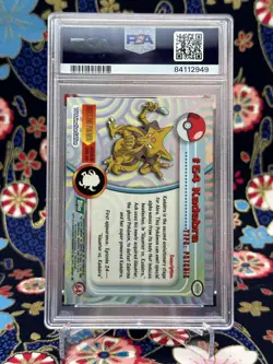 1999 Topps Pokemon T.V Kadabra PSA 8 NM-MT - Image 2