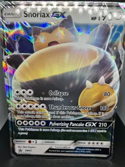 Pokemon Promo Jumbo Cards, Snorlax Gx promo, and Snorlax from the fossil lot - Image 5