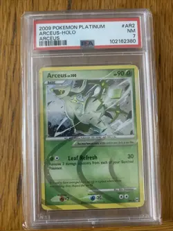 Pokemon: Arceus Lv.x #AR2 Holo Rare Platinum Arceus 2009 - Vintage PSA 7 - Image 1