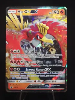 Pokemon TCG HO-OH GX Sun & Moon Sm57 Promo Promo (Crease) - Image 1