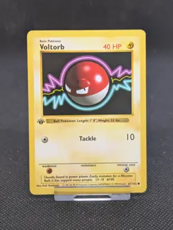 Pokemon Card Voltorb Shadowless Base Set 1st Edition Common 67/102 NM/M - Image 1