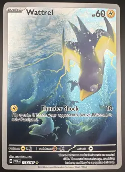 Pokemon TCG Wattrel 178/167 Twilight Masquerade Illustration Rare NM Card IR - Image 1