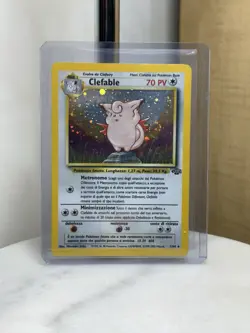 Pokemon TCG Italian Clefable Jungle 1/64 Holo Unlimited Holo Rare Swirl NM - Image 1