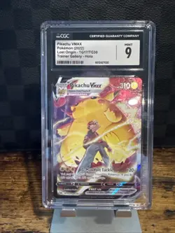 Pokemon Pikachu VMAX 2022 Lost Origin Full Art #TG17/TG30 PSA 9 - Image 1