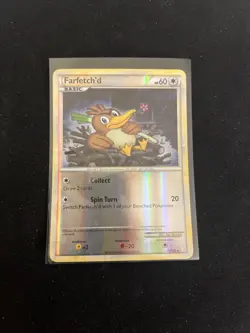 2010 Pokemon TCG Farfetch'd 19/123 Heartgold & Soulsilver Reverse Holo LP - Image 1