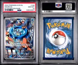 Pokemon Squirtle Stellar Crown Illustration Rare #148 PSA 10 Gem Mint - Image 1