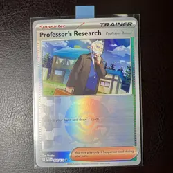 Professor's Research (Poke Ball Pattern) 124/131 Pokemon Prismatic Evolutions - Image 1