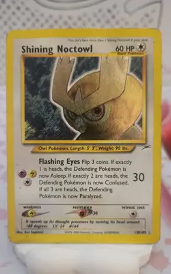 Pokemon TCG - Shining Noctowl 110/105 - Neo Destiny - Shining Rare Holo (HP) - Image 1
