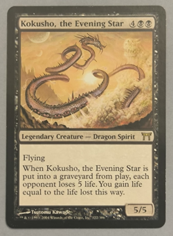 MTG - Champions of Kamigawwa - Kokusho, the evening star - English Card - SP - Image 1