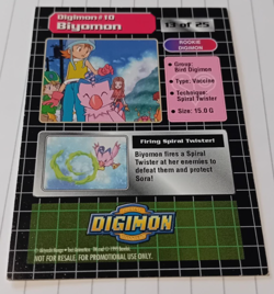Biyomon #10 Digimon Series 1 Base / Trading Card 1999, Mint Condition - Image 2